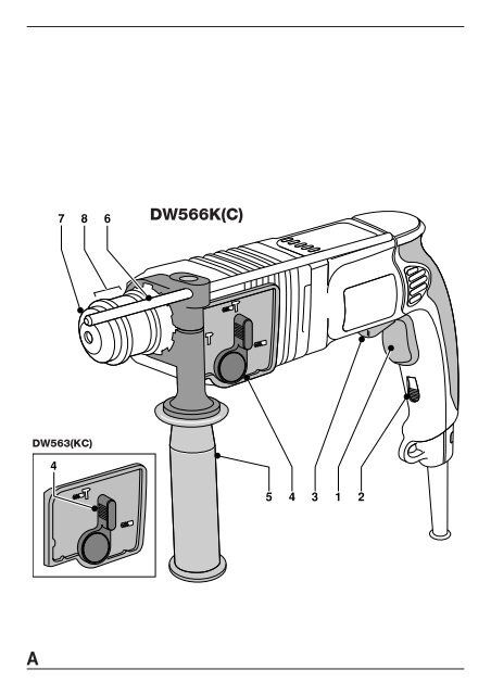 DW563 DW563KC DW566K DW566KC - Service - DeWalt