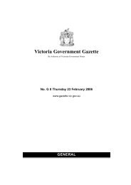 general - Victoria Government Gazette