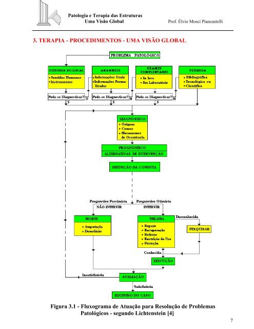 patologia e terapia das estruturas uma visÃ£o global - DEMC - UFMG