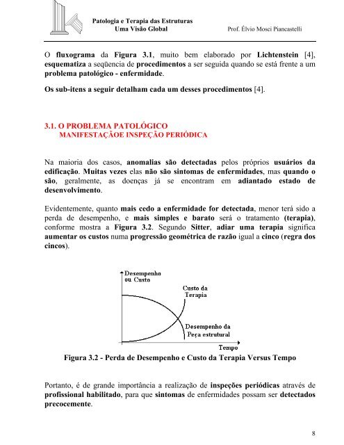 patologia e terapia das estruturas uma visÃ£o global - DEMC - UFMG