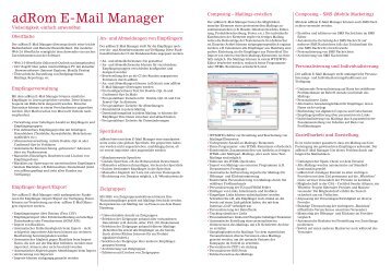 adRom E-Mail Manager