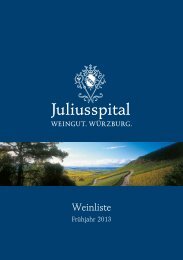 Weinliste - Weingut Juliusspital Würzburg