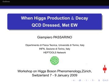 QCD Dressed, Met EW - INFN - Torino Personal pages