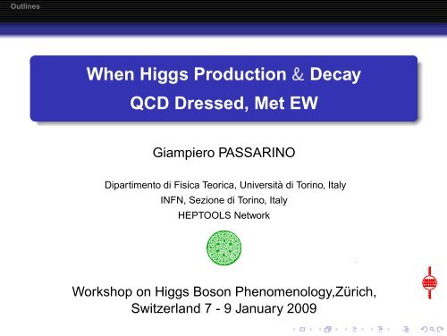 QCD Dressed, Met EW - INFN - Torino Personal pages