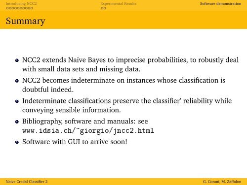 Naive Credal Classifier 2: an extension of Naive Bayes for delivering ...