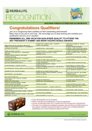 Congratulations Qualifiers! - Herbalife