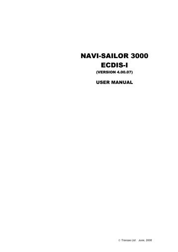 NAVI-SAILOR 3000 ECDIS-I - Yachtronics