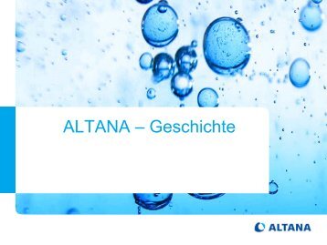 ALTANA – Geschichte - Altana AG