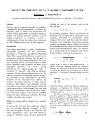 DIELECTRIC MODELING OF E-GLASS EPOXY COMPOSITE SYSTEM
