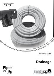 Prijslijst Drainage - Pipelife