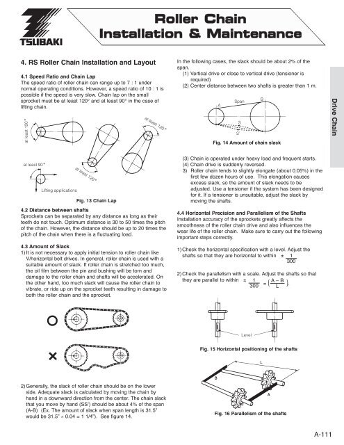 Roller Chain - Tsubaki