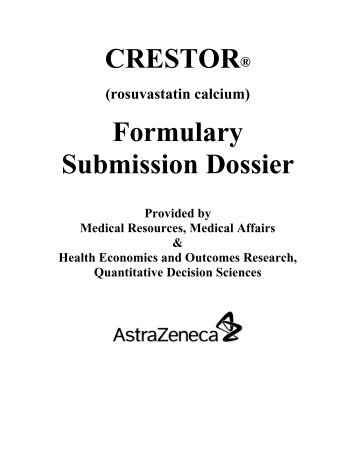 (rosuvastatin) Formulary Dossier - Montana Medicaid Provider ...