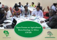 Open Forum on Agricultural Biotechnology in Africa (OFAB) - African ...