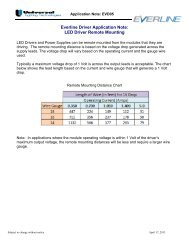 LED Driver Remote Mounting - Universal Lighting Technologies