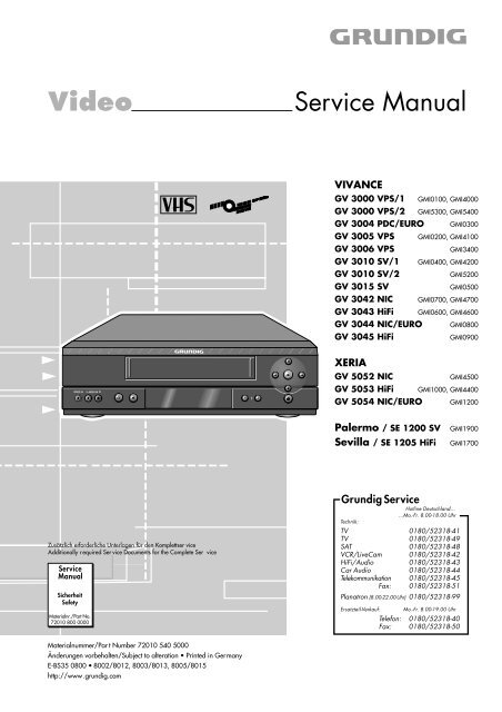 Video Service Manual - Diagramas Gratis - Diagramas electronicos ...