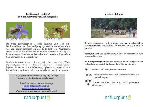 Ben jij ook wild van bijen? De Wilde Bijenwerkgroep ... - Natuurpunt