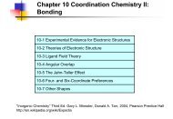 Chapter 10 Coordination Chemistry II: Bonding