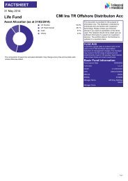 TR Offshore Distribution Acc* - Clerical Medical