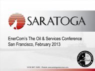 Saratoga Resources.pdf 5321 KB - EnerCom, Inc.