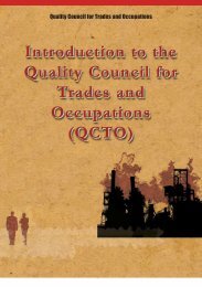 Introduction to the Quality Council for Trades and Occupations (QCTO)