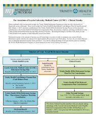 Sources of Your Total Retirement Income - Trinity Health Retirement ...