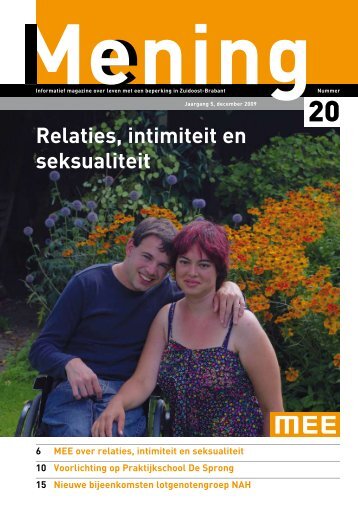 Relaties, intimiteit en seksualiteit - MEE Zuidoost Brabant
