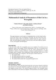 Mathematical Analysis of Parameters of Slot Cut in a Waveguide