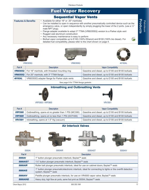 Dixon Bayco 2012 - national petroleum equipment