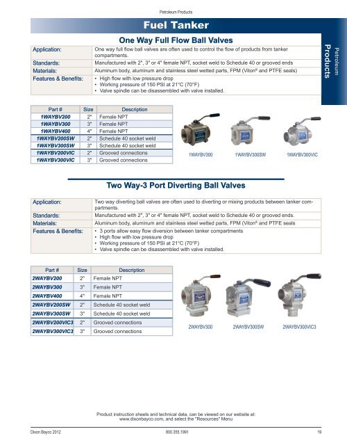 Dixon Bayco 2012 - national petroleum equipment