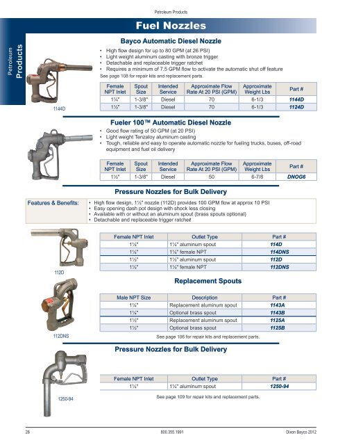 Dixon Bayco 2012 - national petroleum equipment