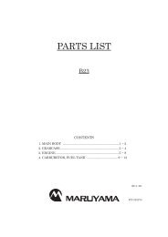 B23 Illustrated Parts List - Maruyama