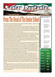 The Senior Reptonian Issue 5 Term 1 2010-2011 - Repton School ...