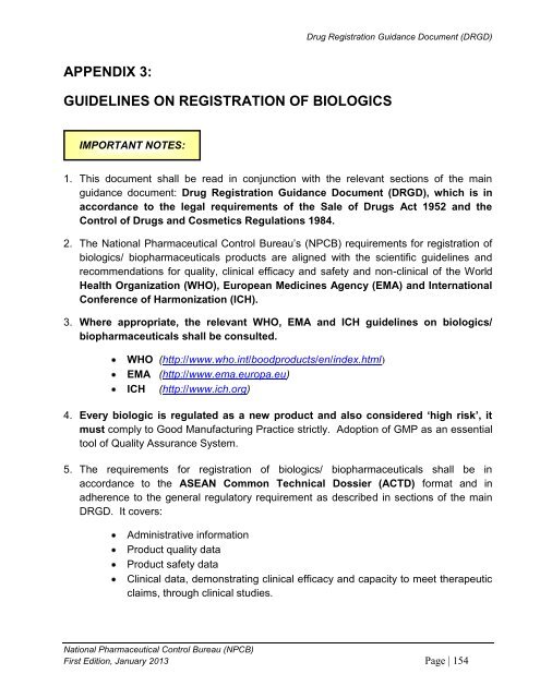 DRUG REGISTRATION GUIDANCE DOCUMENT (DRGD) - BPFK