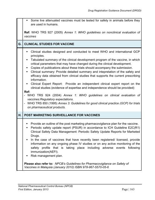 DRUG REGISTRATION GUIDANCE DOCUMENT (DRGD) - BPFK