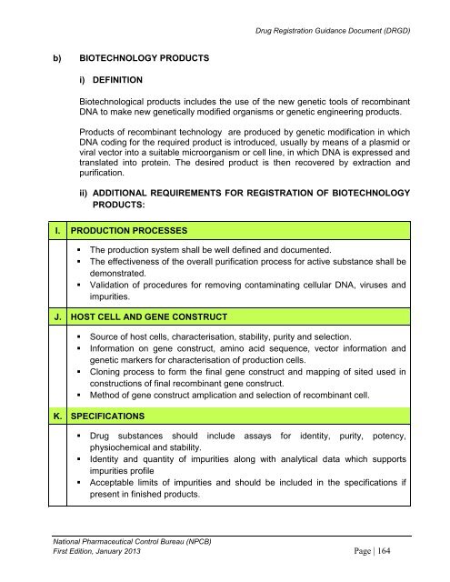 DRUG REGISTRATION GUIDANCE DOCUMENT (DRGD) - BPFK