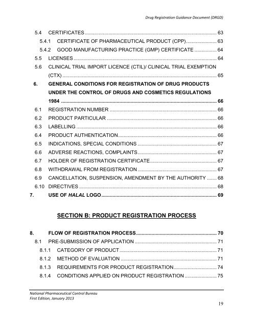 DRUG REGISTRATION GUIDANCE DOCUMENT (DRGD) - BPFK