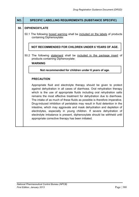 DRUG REGISTRATION GUIDANCE DOCUMENT (DRGD) - BPFK