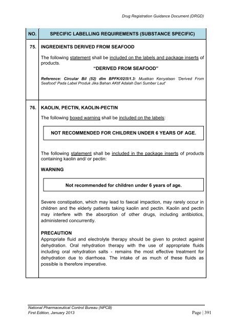 DRUG REGISTRATION GUIDANCE DOCUMENT (DRGD) - BPFK