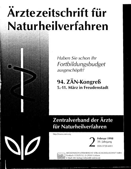 Gesamte Ausgabe runterladen - Zentralverband der Ãrzte fÃ¼r ...