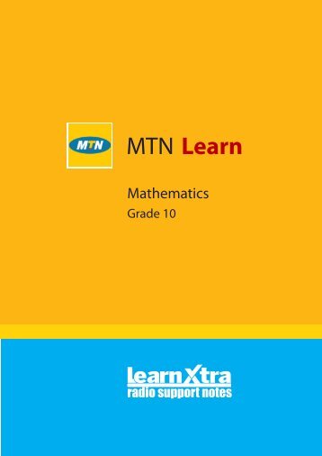 Grade 10 Mathematics - Department of Basic Education