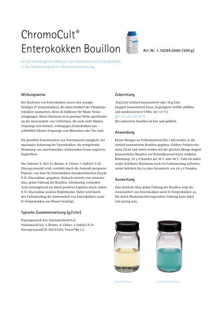 ChromoCultÂ® Enterokokken Bouillon - mibius