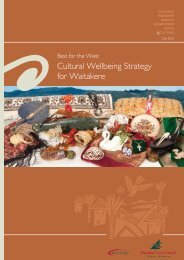 Cultural Wellbeing Strategy for Waitakere - Auckland Council