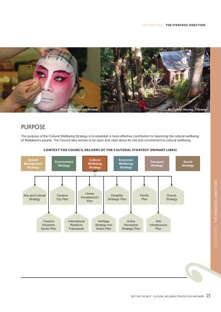 Cultural Wellbeing Strategy for Waitakere - Auckland Council