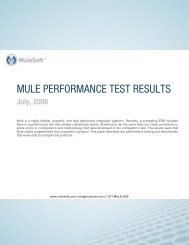 MULE PERFORMANCE TEST RESULTS - MuleSoft