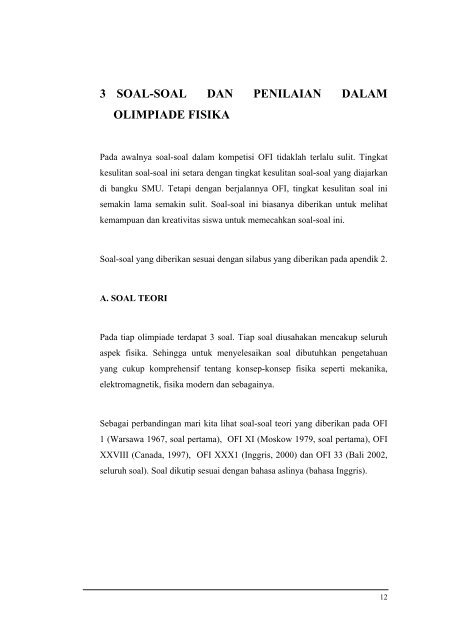 Tentang Olimpiade Fisika (Pdf) - Yohanes Surya.com