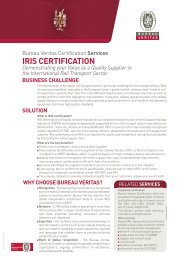 IRIS CERTIFICATION - Bureau Veritas