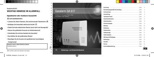 Gasalarm GA 617 - Mein-Einkaufsladen.de