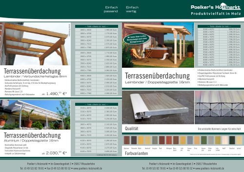 Terrassenüberdachung