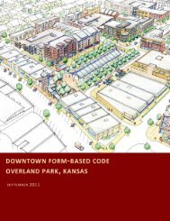 Downtown Form-Based Code - City of Overland Park