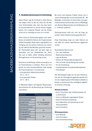 Informationen zur Badebeckenwassererwärmung von ...